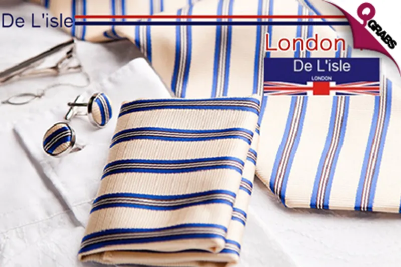 For QR69, Suit Up with a De Lisle London Design 3 Piece Tie Set - 10 Designs to Choose From!